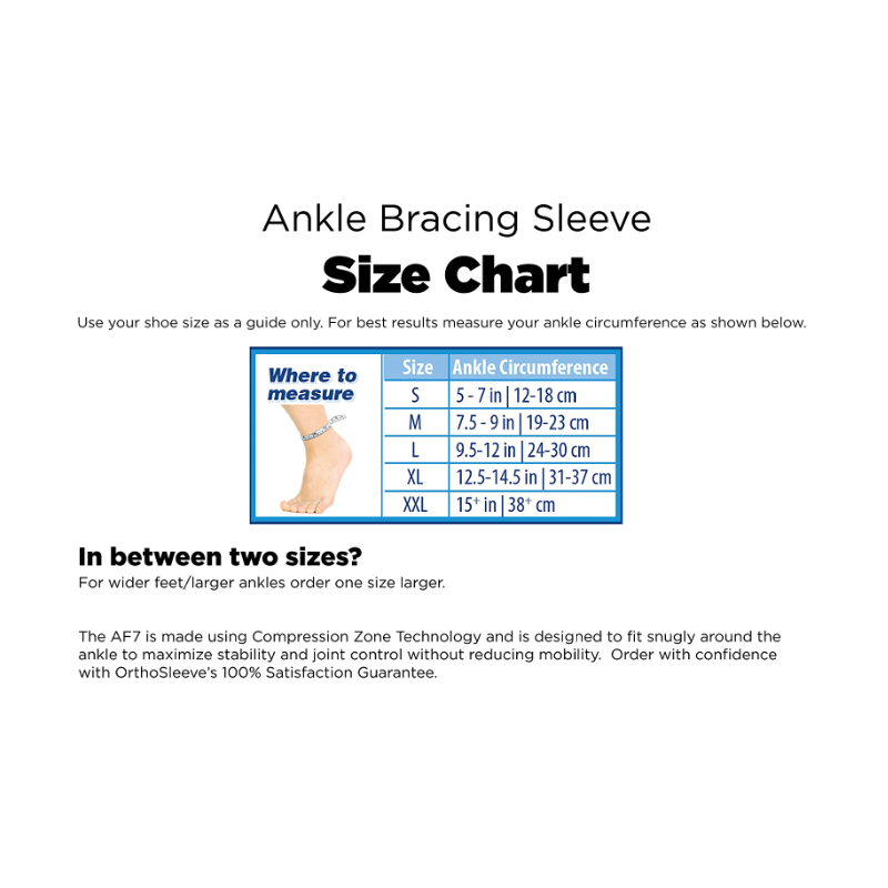 Manga de tobillo Af7 Ortho Sleeve