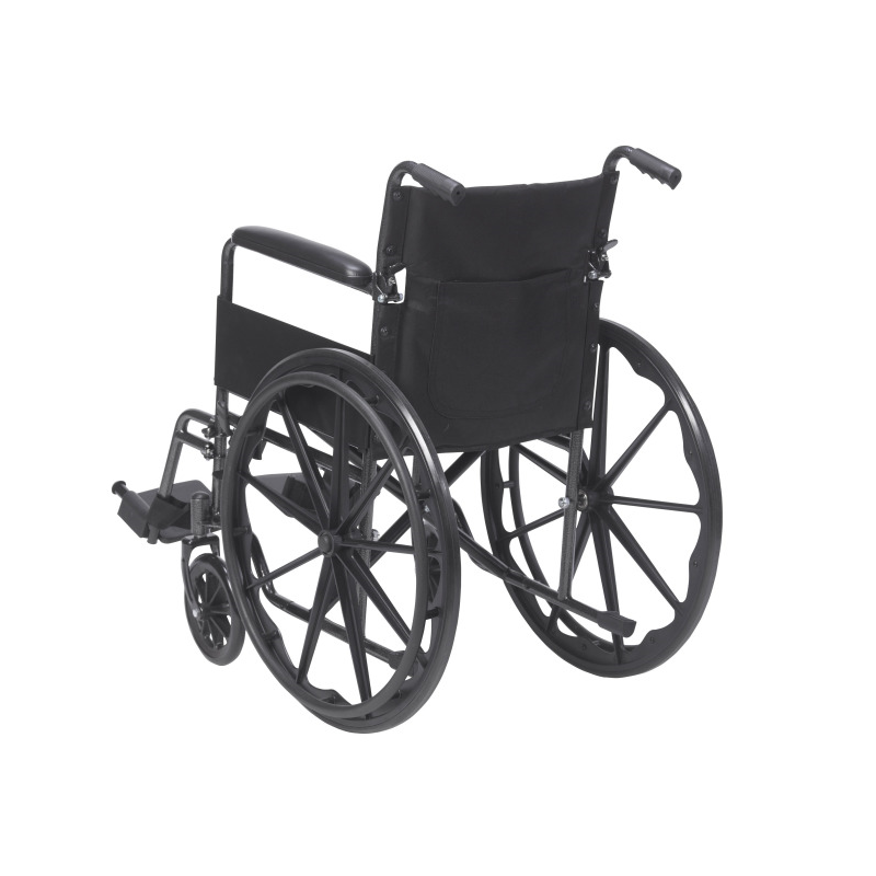 Silla de ruedas modelo Silver Sport I C, brazos fijos y pieceros desmontables de 18" de ancho
