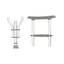 Muleta ajustables de aluminio con accesorios