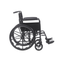 Silla de ruedas modelo Silver Sport I C, brazos fijos y pieceros desmontables de 18" de ancho